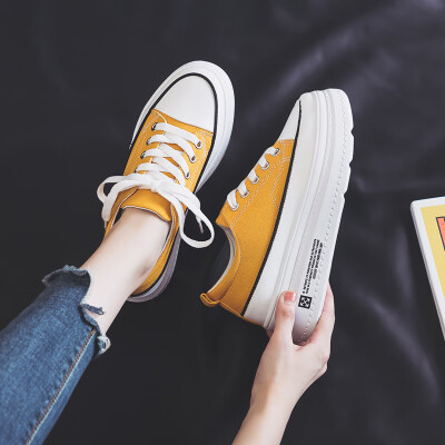 

New canvas womens shoes in 2019 summer Korean version of Joker black cloth shoes ulzzang casual tide shoes white board shoes