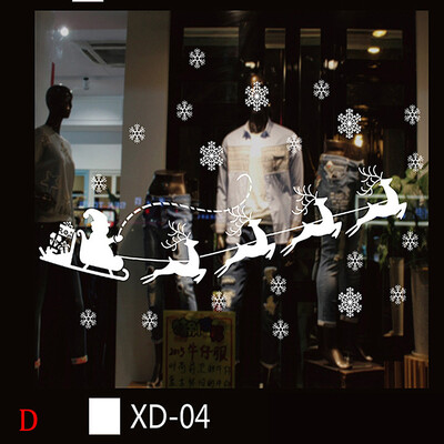 

Gobestart Christmas Snowman Removable Home Vinyl Window Wall Stickers Decal Decor B