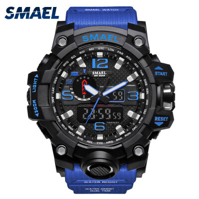 

Gobestart Casual Mens Multi-Function Dual Display Dial Outdoor Waterproof Sports Watch