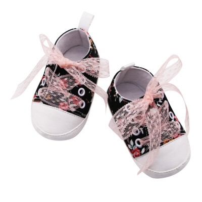 

Baby Shoes Baby Girls Breathable Floral Print Anti-Slip Shoes Sneakers Soft Soled First Walkers forborns