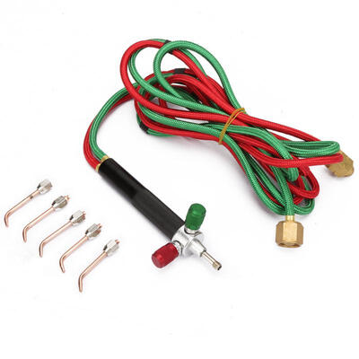

Greensen Mini Oxygen Gas Torch Acetylene Welding Soldering Gun Tool Kit 5Pcs Replaceable Tips