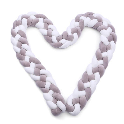 

Baby Crib Bumper Knotted Braided Bumper Handmade Soft Knot Pillow Pad Cushion Nursery Cradle Decor Gift Crib Protector Cotton 3 Me