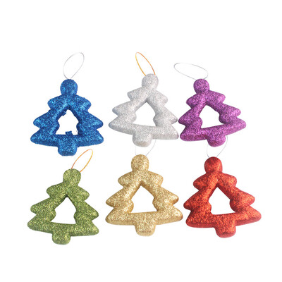

Toponeto 6PCS Pentagram Christmas Tree Snowflakes Shape Craft Christmas Home Decoration