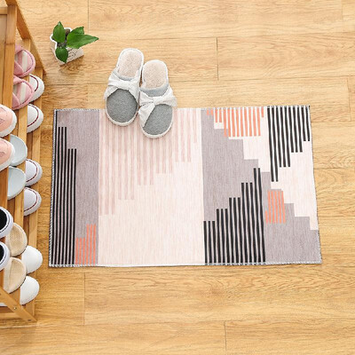 

Carpet Doormat Mat Geometric Print Bath Rug Non-Slip Doormat Welcome Floor Mats