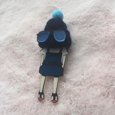 

Women Wool Hat Cute Brooches Pins In Backpack Girl Gifts