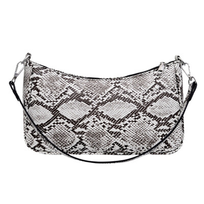 

Fashion Women Python Print Faux Leather Shoulder Bag Pouch Zipper Mini Handbag