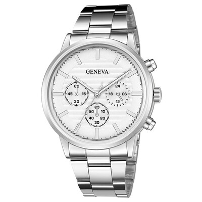

Gobestart Mens Stainless Steel Quartz Analog Date Wrist Watch Sport Watches Gifts