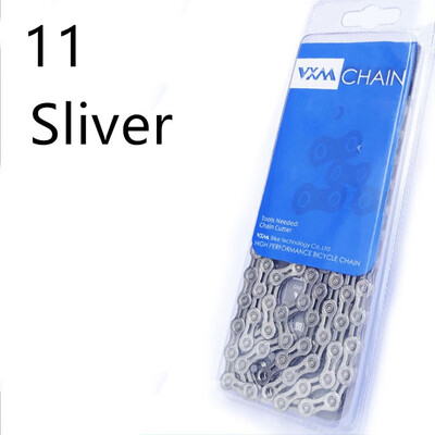 

911 Speed Bicycle Chain MTB Road Bike 116L Half-Hollow Chain SilverGold Alloy