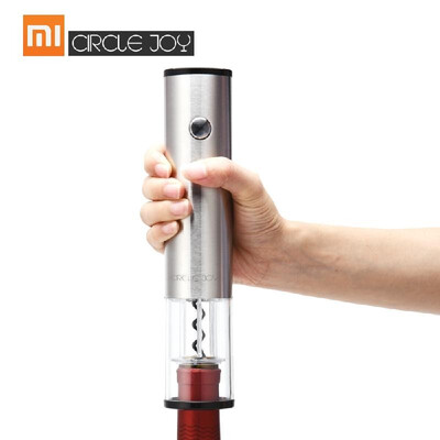 

Xiaomi Circle Joy Round Wine Opener Stainless Steel Automatic Electric Corkscrews Wine Bottle Opener Wine Stopper Foil Cutter Base