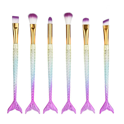 

Toponeto 6PCS Make Up Foundation Eyebrow Eyeliner Blush Cosmetic Concealer Brushes