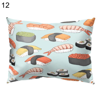 

Flower Seashell Sushi Pillow Case Cushion Cover Sofa Bed Car Cafe Office Decor