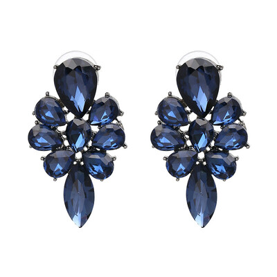 

Big Sale NEW Cute Earrings Full Crytal Rhinestone Stud Crystal Earrings For Women Girl Fashion Jewelry Style 5 Colors