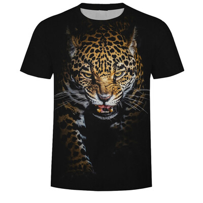 

Toponeto Summer Mens Fashion Round Neck Personalit Print Short Sleeve Leisure Top Blouse