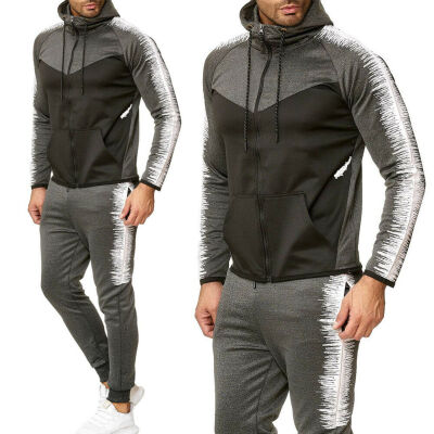 

Mens Casual Tracksuit Sport Suit Jogging Hoodie Athletic JacketPants Clothes