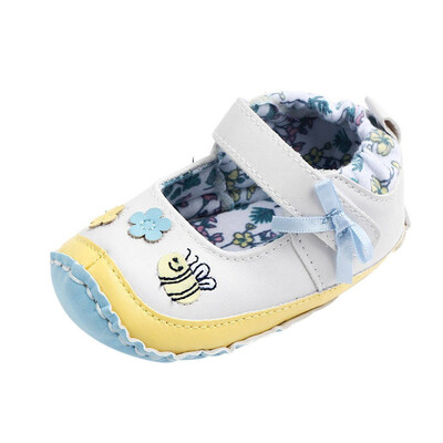 

Newborn Baby Toddler Flower Cartoon First Walkers Soft Sole Casual Shoes