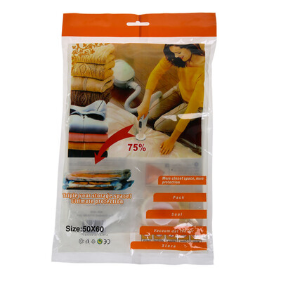 

Space Saver Saving Storage Vacuum Seal Compressed Organizer Package Bag