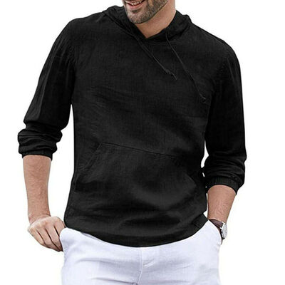

Men Gym Thin Hoodie Long Sleeve Hoodies Sweatshirt Casual T-Shirt Fitness Tops