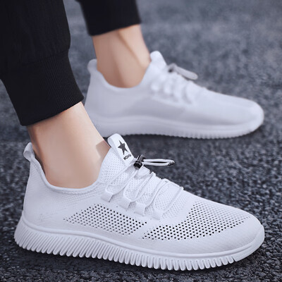 

Mens shoes trend low to help small white net shoes Korean sports mens shoes breathable casual mesh tide shoes