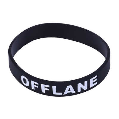 

Black Letter Print Game Sport Bracelet Unisex Pair Leisure Sports Hand Ring