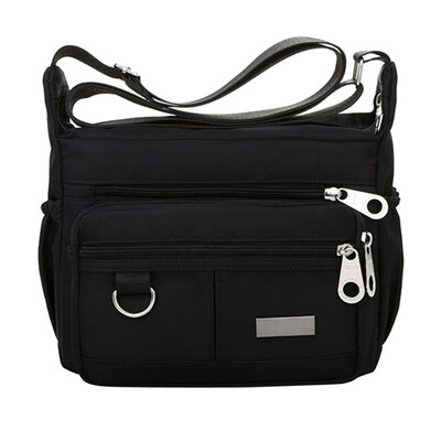 

Women Zipper Waterproof Nylon Shoulder Bag Fashion Solid Color Crossbody Bags Bolsa Feminina Messenger Bags