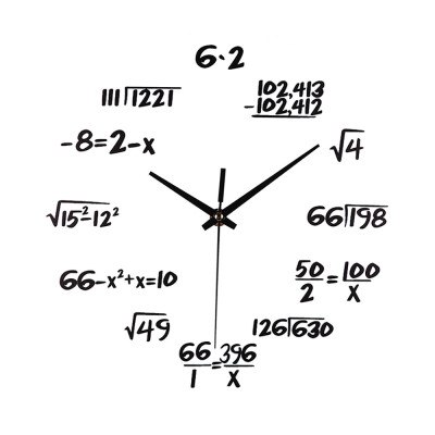 

Siaonvr Silent Math Equations Polytechnic Digital Wall Clock