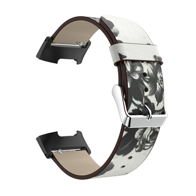 

〖Follure〗Printing Leather Strap Replacement Watch Band For Fitbit Charge 3