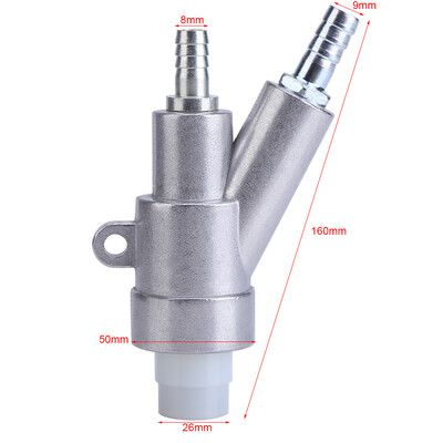 

Stainless Steel Air Sandblaster Gun Kit Spray Gun 35mm Boron Carbide Nozzle Stainless Steel Air Sandblaster Gun
