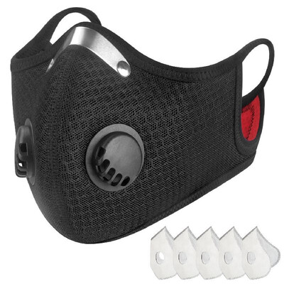 

Dustproof Mask Air Pollution Pollen Allergy Woodworking Mouth Mask Breathing Protection Reusable Half Face Respirator Mask with De