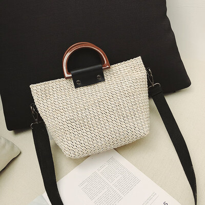 

2018 Summer Flap Women Straw Bags Rattan Woven Beach Shoulder Bags Ladies Crossbody Tote Handbag Female Bohemian Handmade Bolsa