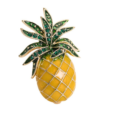 

1 Piece New Lemon & pineapple Brooch Unisex Women Men Brooch Pin Cute Fruit Brooches Fashion Jewelry Dress Coat Gift