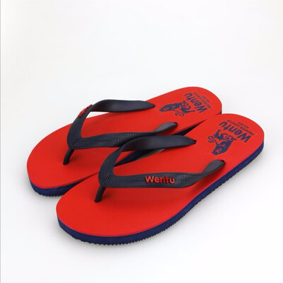 

Beach summer mens fashion non-slip outdoor casual rubber slippers flip-flops two-color bottom 210