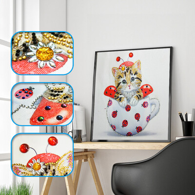 

Siaonvr Special Shaped Diamond Painting DIY 5D Partial Drill Cross Stitch Kits Crystal R