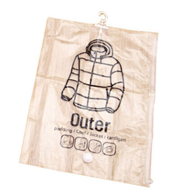 

Hanging Vacuum Bag For Clothes Folding Transparent Border Compression Pouch Sealed Storage Bags Save Space