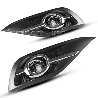 

for 2012-2014 Honda CR-V Front Bumper Fog Light Lamp ReplacementWiring Kit PAIR