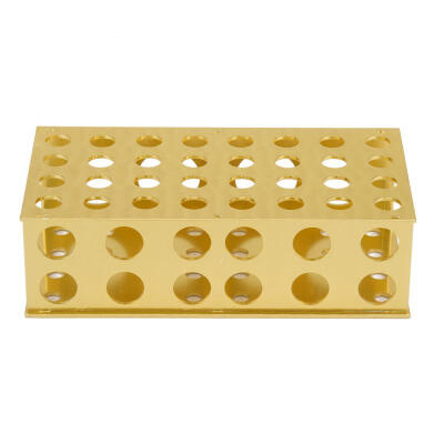 

Greensen Golden Aluminum Test Tube Rack Holder Stand 81231830mm Hole Diameter for Laboratory