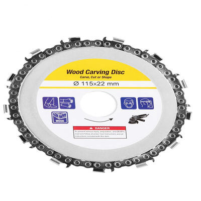 

Greensen 45 Inch Grinder Chain Disc 22mm Wood Carving Wheel for 115mm Angle Grinder