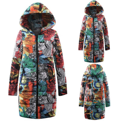 

Roseonmyhand Womens Winter Long Down Cotton Ladies Parka Hooded Coat Quilted Jacket Outwear