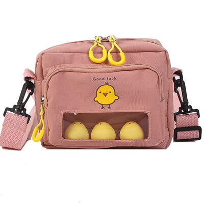 

Bag girl bag fashion small oblique bag Xia Han version of personality 100 students lovely ins canvas bag