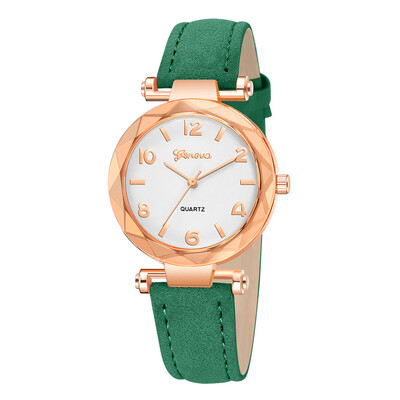 

Hot Sale Women Watches Roman Numerals Dial Ladies Quartz Wristwatch Irregular Casual Leather Strap Fashion Geneva Clock Female 5