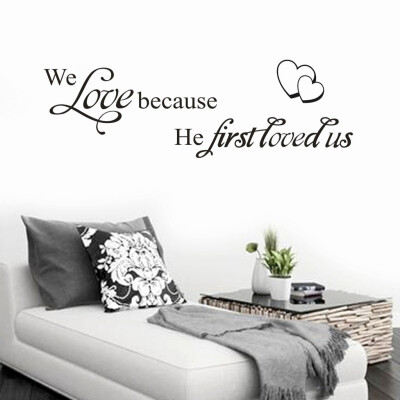 

〖Follure〗We love Vinyl Decal Art Wall Sticker DIY Home Room Decor