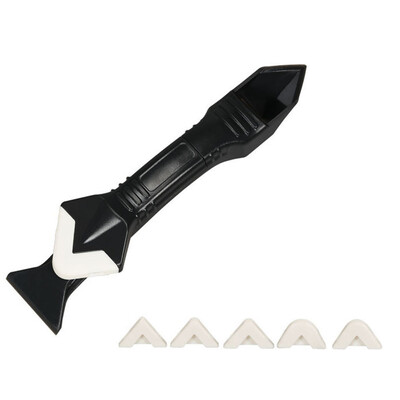 

〖Follure〗2Pc 3In1 Silicone Remover Caulk Finisher Sealant Smooth Scraper Grout Kit Tools