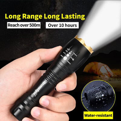 

Saidsome Tactical XM- T6 Zoomable Tactical 18650 Flashlight Military Zoom Torch Lamp flashlight lamp