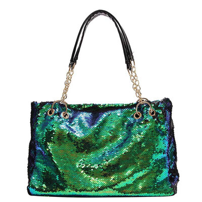 

Women&39S Fashion Shoulder Bag Sequin Chain Bag Handbag Case Shiny Tote Bag