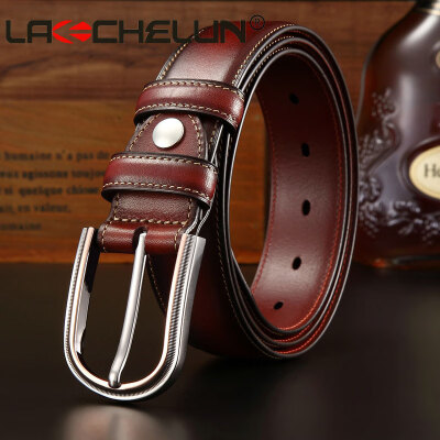 

Fashion first layer leather mens retro suit belt youth casual pin buckle leather belt