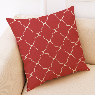 

Siaonvr Home Decor Cushion Cover Red Geometric Throw Pillowcase Pillow Covers