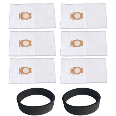 

6pcs Vacuum Dust Bags 2pcs Belts For Kirby Sentria I & II G10D White Black