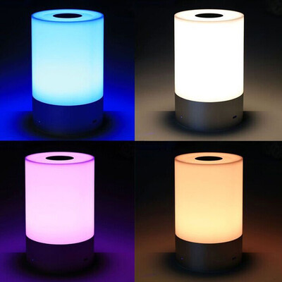 

Siaonvr Bedside Sensor Table Lamp Dimmable Changing Smart Atmosphere Lamp