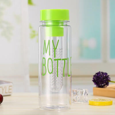 

Plastic Fruit Infuser Water Bottle Lightweight Reusable for Outdoor Sports Gym Yoga Fitness 500ML17OZ