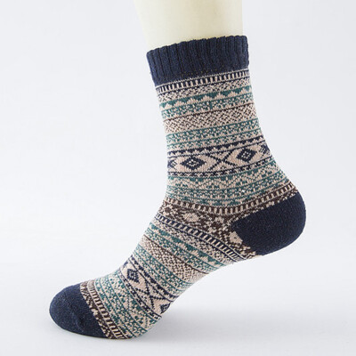 

Winter Thick Warm Stripe Wool Socks Casual Calcetines Hombre Sock Business Male Socks