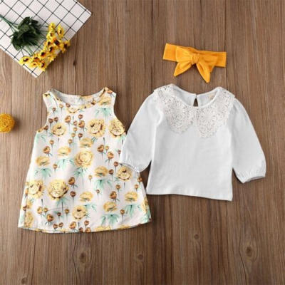 

AU Xmas Toddler Baby Girls Pageant Floral Tutu Dress Princess Clothes Headband